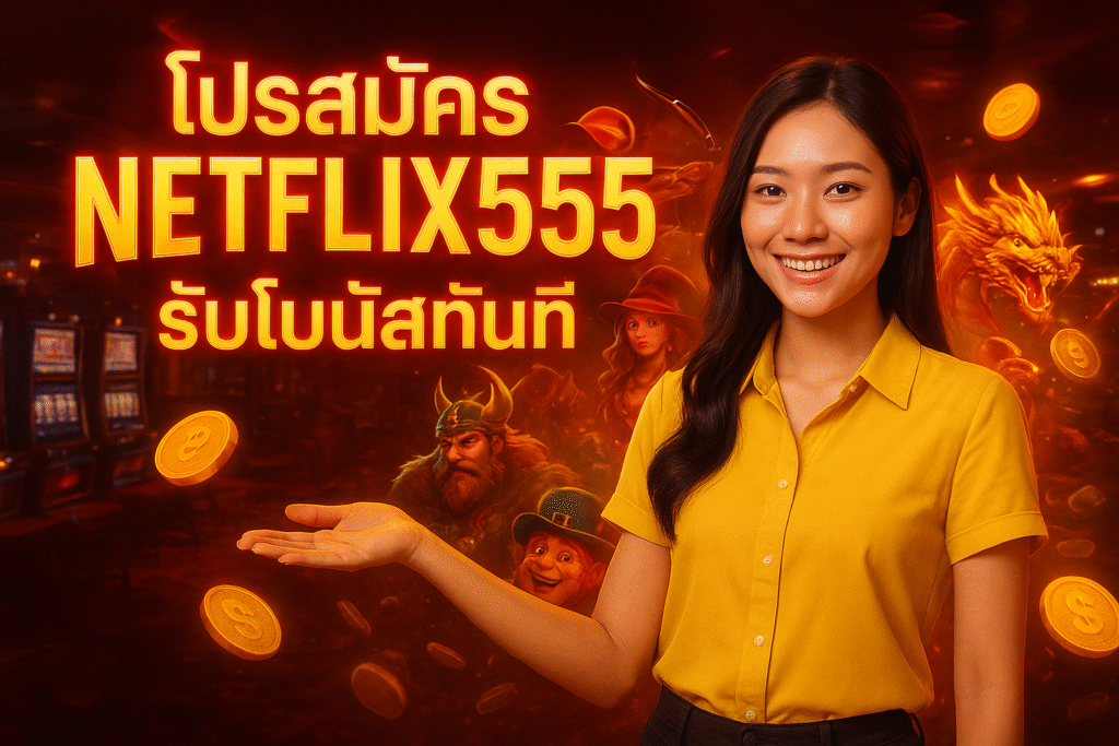 โปรสมัครใหม่ NETFLIX555 รับโบนัสทันที